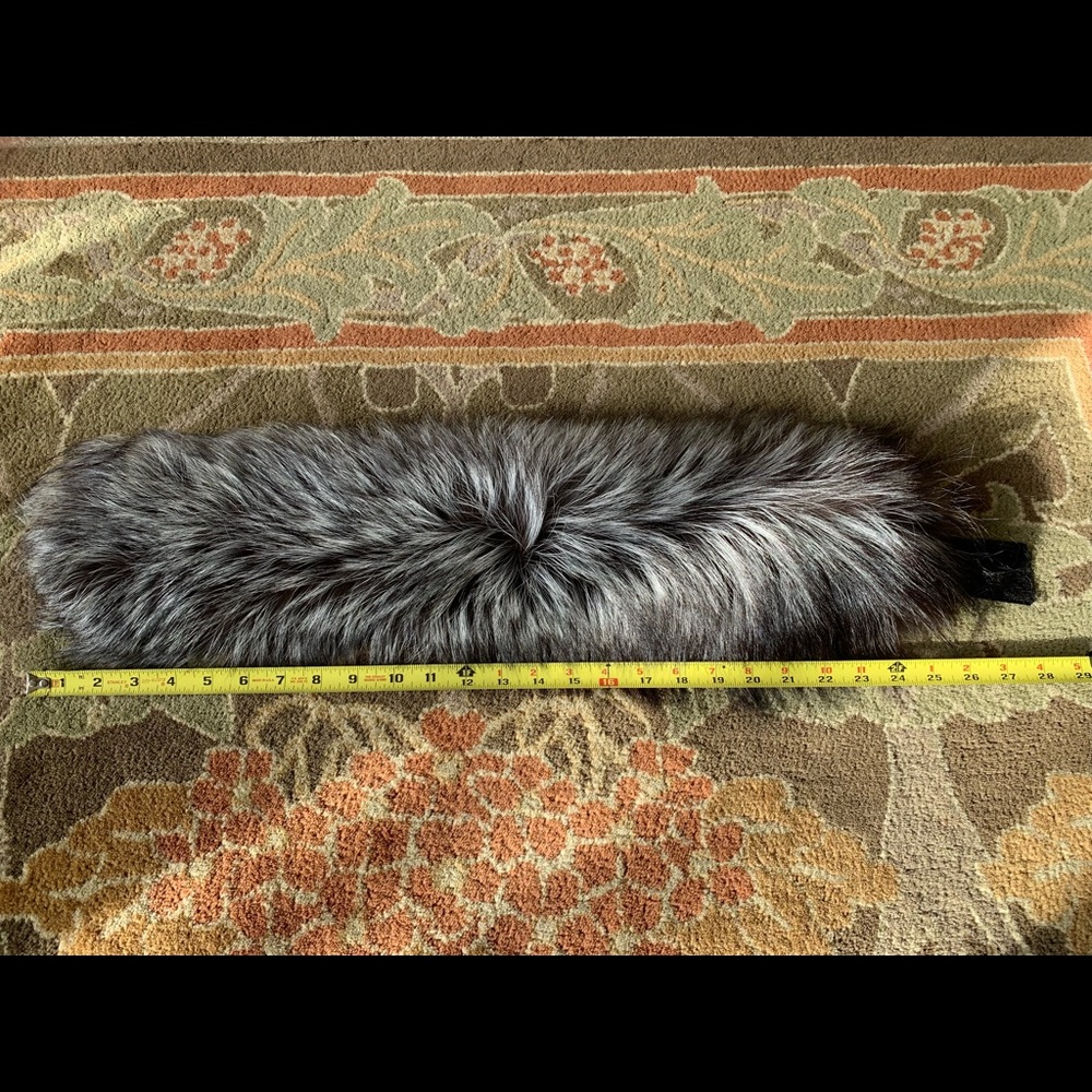 Genuine Silver Fox Fur Headband
